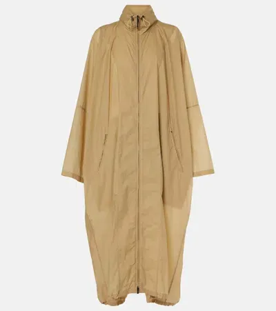 The Row Silva Oversized Rain Coat In Beige