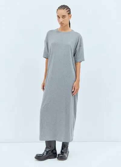 The Row Simo Midi Dress In Grey