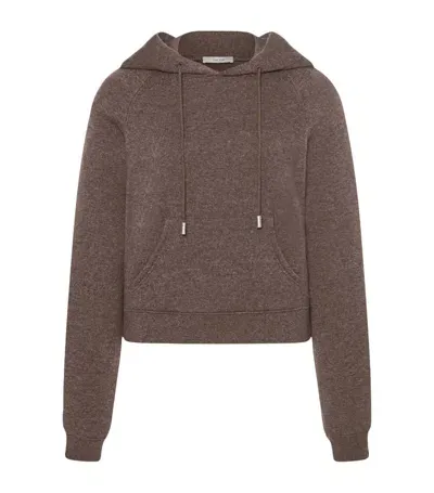 The Row Timmi Cashmere-blend Sweatshirt In Brown Melange