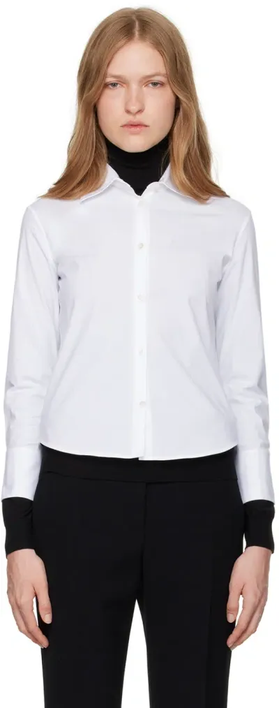 The Row White Frou Shirt In Wht White