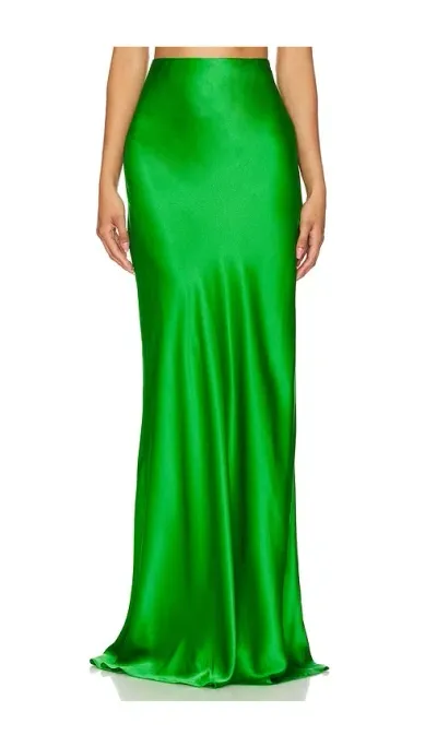 The Sei Bias Floor Length Skirt In Green