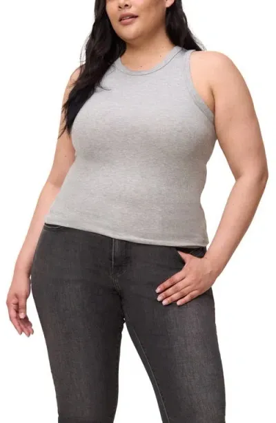 The Standard Stitch The Rib Tank In Heather Grey