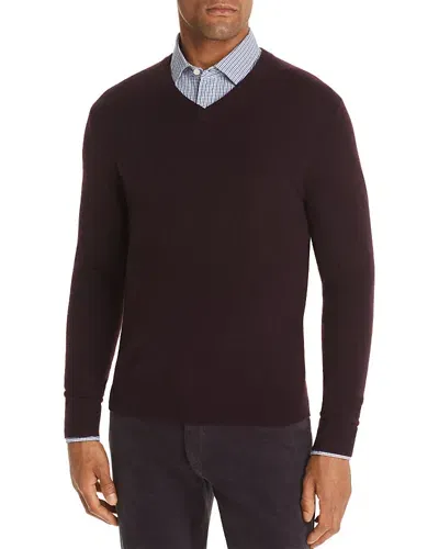 The Men's Store At Bloomingdale's Raisin Cashmere V-neck Sweater - Exclusive