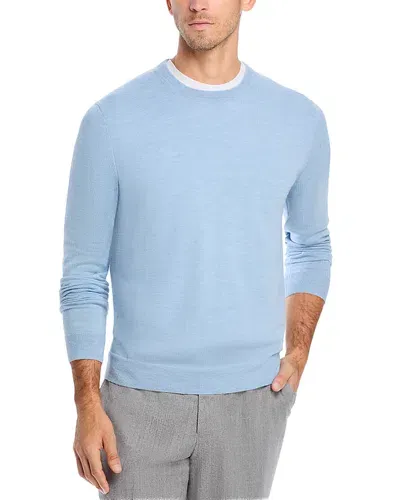 The Men's Store At Bloomingdale's Merino Wool Crewneck Sweater - Exclusive In Sky Blue