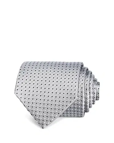 The Men's Store At Bloomingdale's Micro Dot Classic Tie Exclusive In Silver