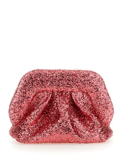 Themoirè Clutch Gea In Fuchsia