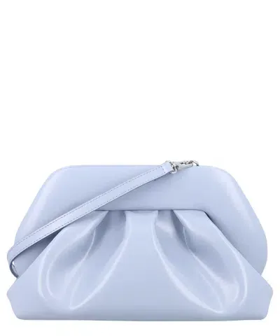 Themoirè Gea Vegan Fabric Clutch In Blue