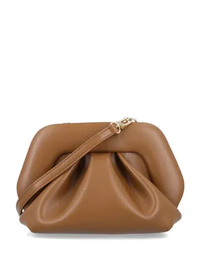 Themoirè Gea Clutch Bag In Brown