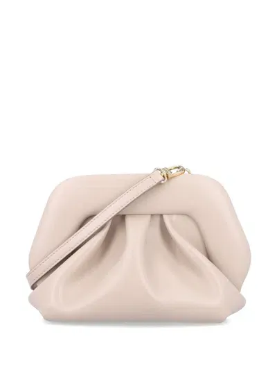 Themoirè Gea Clutch Bag In Beige