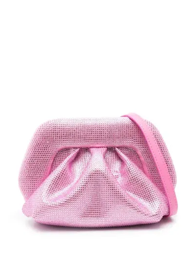 Themoirè Gea Crystal-embellished Clutch In Pink