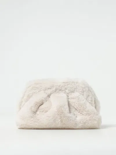 Themoirè Tia Faux-fur Shoulder Bag In White