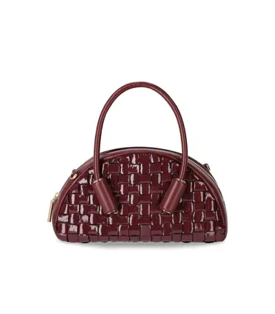 Themoirè Selene Naplak Pomegranate Handbag In Red