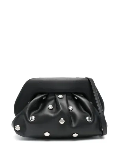 Themoirè Tia Clutch In Black