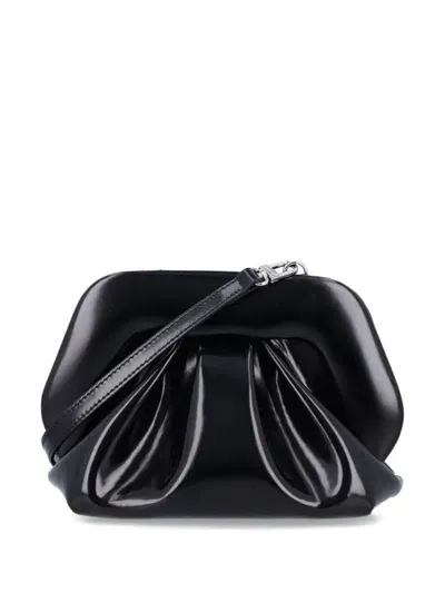 Themoirè Gea Clutch Bag In Black