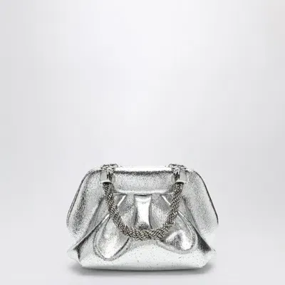 Themoirè Small Gea Clutch Silver In Multicolor