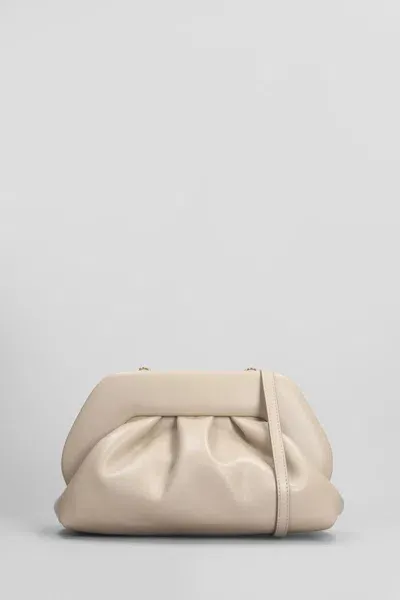 Themoirè Tia Vegan Fabric Clutch In Brown