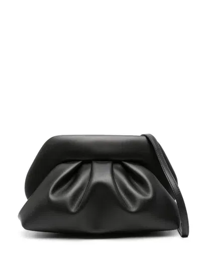 Themoirè Tia Vegan Leather Clutch In Black