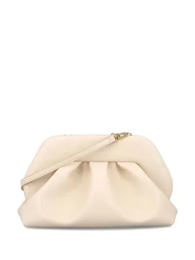 Themoire' Tia Vegan Leather Clutch In White