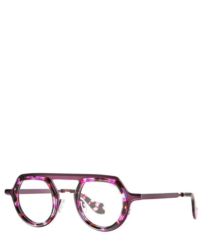 Theo Eyeglasses Bezel 005 Purple Ecail+lilac Matte In Crl