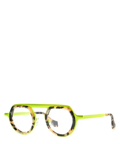 Theo Eyeglasses Bezel 015 Dalmatian+fluo Yellow In Crl