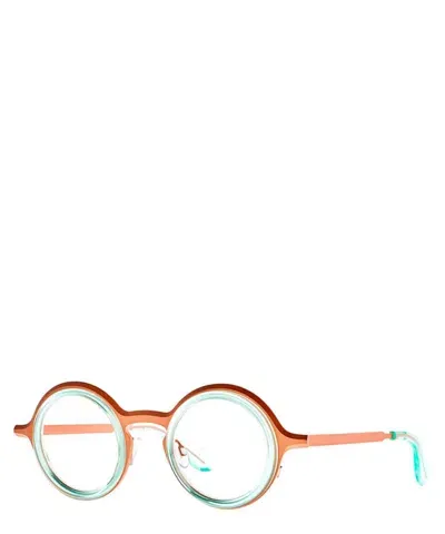 Theo Eyeglasses Cabochon 011 Transparent Neon Green+deep Rose Matte In Crl