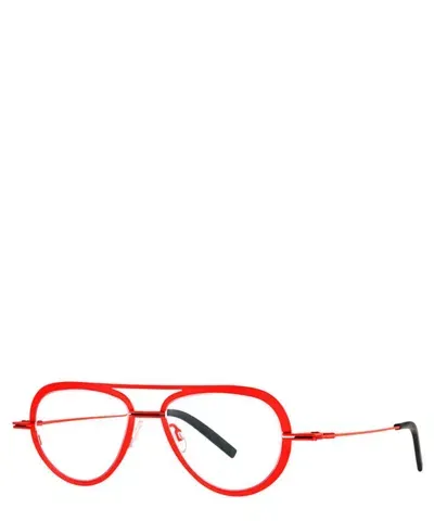 Theo Eyeglasses Crispy 305 Fluo Red In Crl