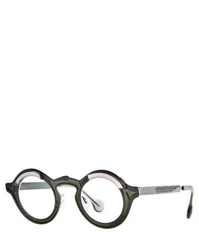 Theo Eyeglasses Jackie 258 C 5+735+transparent Graphite Grey In Crl