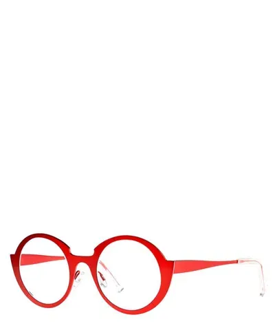 Theo Eyeglasses Maintenant 036 Hot Red Shine In Crl