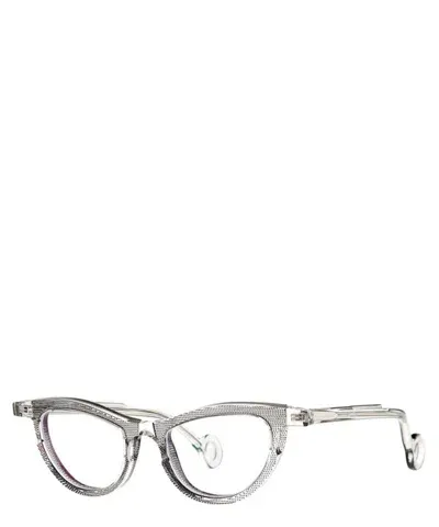 Theo Eyeglasses Pablo 002 Transparent+panty+transparent In Crl