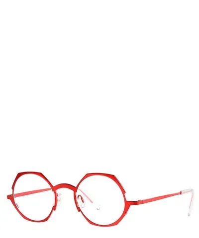 Theo Eyeglasses Wave 036 Hot Red Shine In Crl