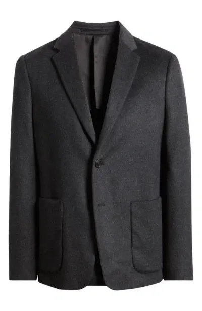 Theory Clinton Wool & Cashmere Blazer In Charcoal Melange