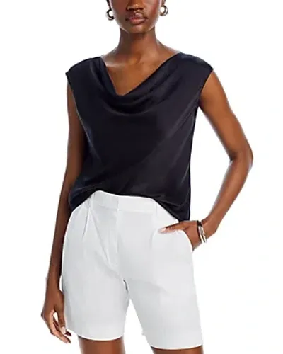 Theory Cowl Neck Top In Black