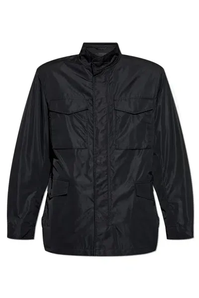 Theory High Neck Jacket In Black