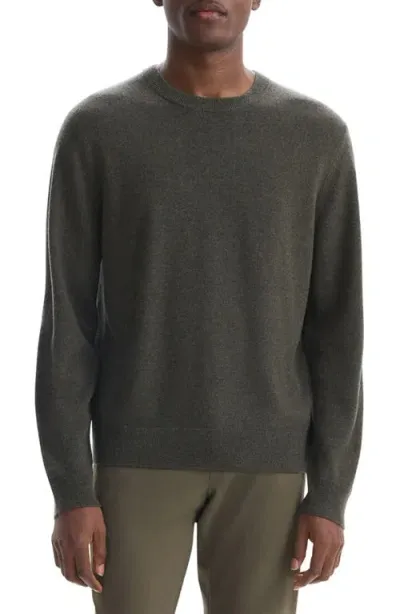 Theory Hilles Cashmere Sweater In Hunter Green Melange