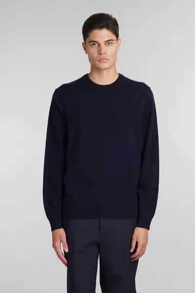 Theory Knitwear In Blue Cashmere In Black