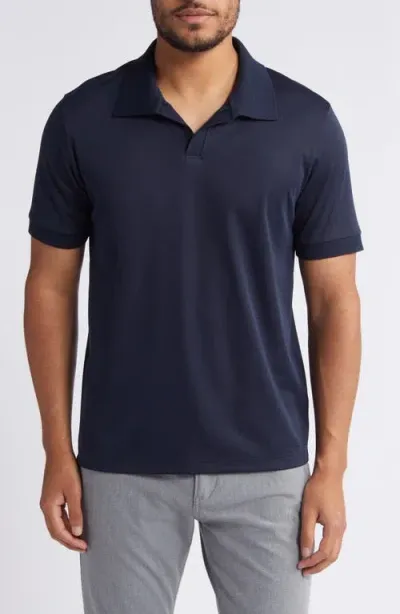 Theory Malden Jc. Atlas Cotton Polo In Baltic