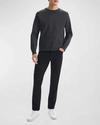 Theory Men's Riland Cable-knit Crewneck Sweater In Pestle Melange