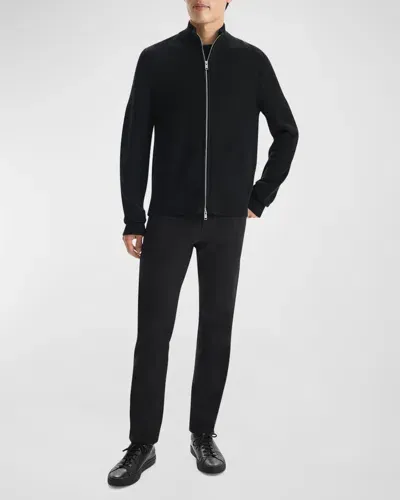 Theory Black Zip Bomber Jacket