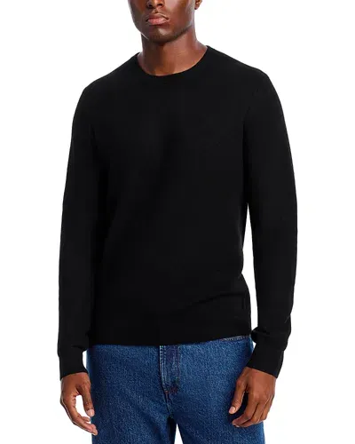 Theory Merino Wool Honeycomb Textured Sweater In Black