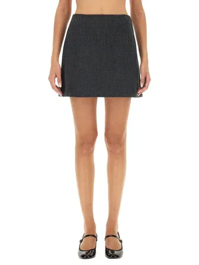 Theory Mini Skirt In Black