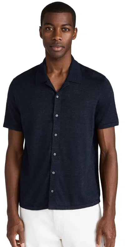 Theory Pacific Knit Button Down New Baltic