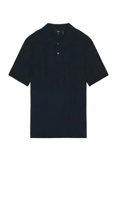 Theory Goris Short Sleeve Polo In Æ³¢ç½—çš„æμ·çº¹