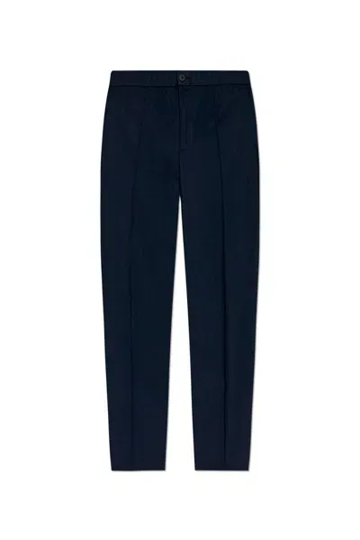 Theory Navy Larin Trousers In Blue