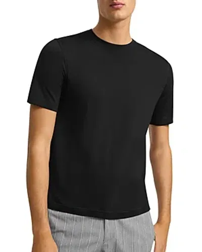 Theory Regal Wool Blend Tee In Black