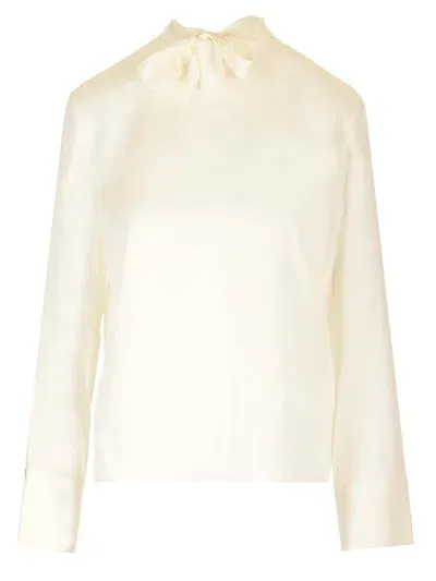 Theory Silk Blouse In White