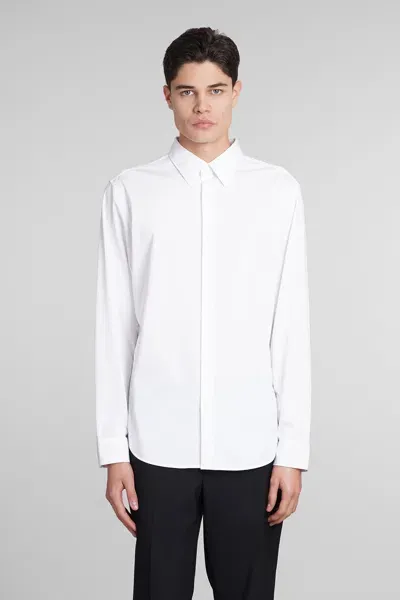 Theory Sylvain Shirt In White Cotton