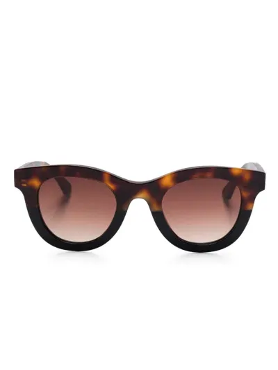 Thierry Lasry Consistency Sunglasses In 褐色