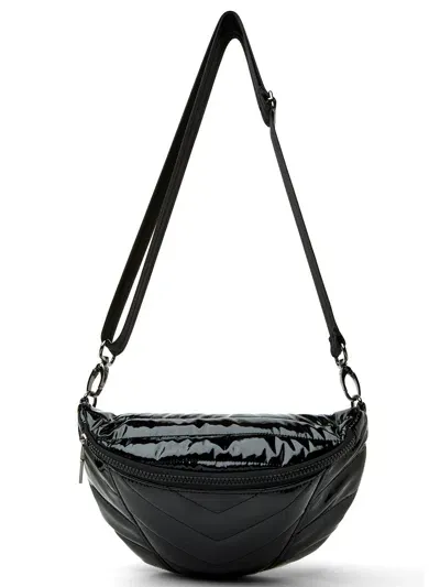 Think Royln Little Runaway Bag In Black Patent