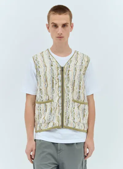 Thisisneverthat 3d Cable Vest In Green