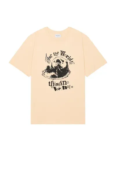 Thisisneverthat Otter Tee In Apricot